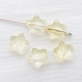 Champagne 8mm star shaped gradient glass beads for DIY jewelry making accessories - Transparent Yellow