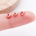Kupfer-Positionierungsperle in Roségold für DIY-Schmuck und Armbänder - Flach (25901) / Roségold