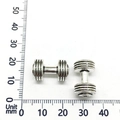 Colgantes de pesas en plata antigua para joyas DIY con escala de 20mm - Estilo de Halterofilia Mancuerna (9012)