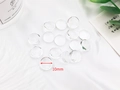 DIY jewelry 10mm round clear glass cabochon for badge and keychain making - 10mm / Clear