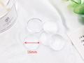 Clear 16mm dome glass cabochon for DIY jewelry and personalized crafts making - 16mm / Clear