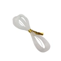 Transparent elastic cord bundle for DIY beading jewelry with golden tie fastener - Non-Elastic Crystal Cord / Clear