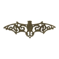 Vintage bronze bat pendant alloy jewelry accessory with detailed hollowed pattern - Large Bat