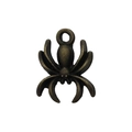 Antique bronze spider pendant charm for DIY jewelry making and Halloween accessories - Small Spider