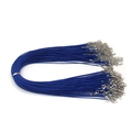 Collares de cordón encerado azul de 1,5mm con cierres de langosta para joyería DIY - Azul marino