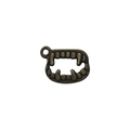 Antique bronze monster fang charm for DIY Halloween jewelry and punk bracelets - Vampire Teeth