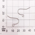 Classic silver stainless steel earring hooks with loop DIY findings for jewelry making - Fish Hook (10686) 11x20mm