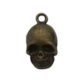Antique bronze skull pendant in vintage alloy style for DIY jewelry making and bracelets - Skull