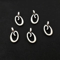 Pendentifs lettre O en argent vintage avec motifs à volutes pour bijoux DIY - Lettre O