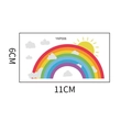 Adesivo per interruttore arcobaleno fluorescente con dimensioni 11x6 cm, sole e nuvole - Luce Blu(YKP006)