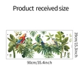 Specifiche delle dimensioni per adesivi murali pappagalli e foglie tropicali autoadesivi - 39*90cm (HY-F028)