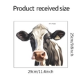 Detailed size chart for a cow head wall sticker showing 29cm width and 25cm height dimensions - 25*29cm (HY-F036uv)