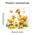 Specifiche dettagliate sulle dimensioni degli adesivi murali famiglia di anatre, 27x29 cm - 27*29CM