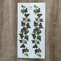 Detailed macro view of lifelike green ivy vine wall stickers on light wood background - 30x60cm (FX-B289)