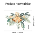 Detailed size specification for Christmas bells and pine leaves wall sticker at 29x21cm - Christmas Bell Style (XMAS049)