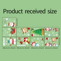 Set de 9 pegatinas navideñas para ventanas con Papá Noel y renos, tamaño de cada 20x29 cm - Juego de 9 Hojas 20x29cm