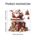 Detail of Christmas wall sticker set with Santa Claus and chimney on 30x60cm sheets - 30x60cm (XMAS112)