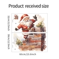Guida alle dimensioni per adesivi murali Babbo Natale sul camino in stile acquerello - 32*60cm*2pcs (XMAS152)
