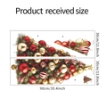 Tabella delle taglie per adesivi murali albero di Natale con palline rosse e dorate - 30*90cm (XMAS078)