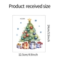 Tabella taglie dettagliata per adesivo murale albero di Natale acquerello 14x12,5cm - Albero di Natale e Regali (KG399)