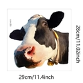 Gedetailleerde maattabel van een cartoon koe muursticker met afmetingen 28cm bij 29cm - 28*29cm/DZ1411UV