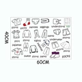 Self-adhesive clothing classification wall stickers for closet storage and home organization - Clothing Label Set (FX64205) / 40x60cm