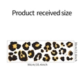 Detaillierte Maßangaben für Wandtattoo Leopardenmuster in der Größe 30cm mal 90cm - Leoparden-Stil (FX-D258)