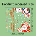 Pegatinas de pared navideñas con Papá Noel y renos con las dimensiones indicadas - 29*60cm