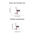 Floral fairy girl on swing wall sticker variant, size 14.8x14.5cm for home decoration - Girl on Swing Style (KG290) / 14.5*14.5cm/KG290 Print