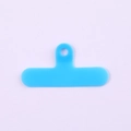 Sky blue PVC universal phone lanyard tether tab connector for DIY mobile cases - Clip / Sky Blue