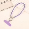 Luxuriöse lila Strass-Handykette für das Handgelenk mit passendem T-Einlegeblatt - Lila