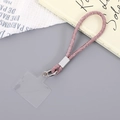 Cinturino da polso per cellulare in lusso strass rosa con chiusura in metallo argento - Rosa
