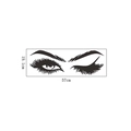 Detailansicht Wandaufkleber Wimpern mit Größenangaben 57 cm x 19,1 cm in eleganter Optik - 19.1*57CM