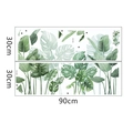 Détails des stickers muraux feuilles de monstera avec dimensions 30x90cm indiquées - Feuilles de Monstera (FX-C19印) / 30x90cm x 2