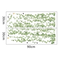 Dettaglio di due adesivi murali con piante tropicali pendenti da 30x90cm l'uno - Stile Pianta Sospesa Tropicale (FX-C09)