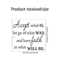 Detailansicht des inspirierenden Wandtattoo mit Maßen 41x39cm und motivierendem Text - 39*41cm (DZ205)