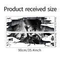 Halloween wall sticker size specifications showing zombie hands, crows, and bats decals - 30*90cm*2pcs/halloween041