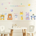 Stickers muraux animaux de dessin animé bulles pour déco chambre enfant - Mise en page 30*60cm