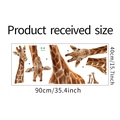 Adesivi murali giraffa per bambini dimensioni 40x90cm per decorazione camera - Stile Giraffa Genitore-Figlio ad Acquerello (LD94160) / 40*90cm