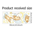 Diseño detallado de dimensiones para pegatinas de pared de osos y luna para niños - Diseño Estándar (LD94022)
