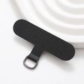 Universelles schwarzes T-förmiges Handy-Lanyard-Patch mit robustem Metall-D-Ring für Hüllen - Schwarz