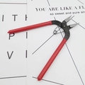 Πένσα πολλαπλών χρήσεων από ανθρακοχάλυβα με κόκκινες λαβές PVC και ελατήριο επαναφοράς - Πένσα Στρογγυλής Μύτης