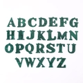 DIY dark green marble acrylic alphabet charms A-Z pendants set for jewelry making - Set of 26 Alphabet Letters / Dark Green