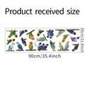Detail showing colorful parrot wall stickers on a 30x90cm sheet for home decor - 30*90cm