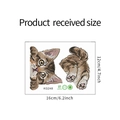 Sticker mural chat mignon KG248, autocollant en PVC pour décoration de maison - 12cm*16cm