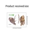 Stickers muraux oiseaux marrons sur branche en PVC variante KG251 décor maison - 10.6cm*14.4cm