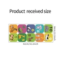 Dimensions détaillées des stickers muraux marelle animaux mesurant 82cm par 34cm environ - 34*82cm