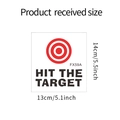 Λεπτομέρεια FX59A Hit The Target αυτοκόλλητο μπάνιου με κόκκινο στόχο και διαστάσεις - 14*13cm