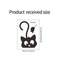 Specifiche dimensionali adesivo da parete gatto e topo KG228 9x12,6cm - 9*12.6CM / Nero