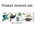 Lámina de pegatinas de dinosaurios 30x90cm para decorar dormitorio infantil - Tema Espinosaurio Braquiosaurio (FX-D104)
